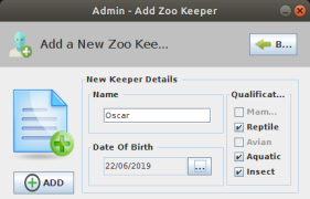 Add Zoo Keaper Panel