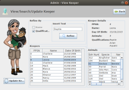 View Keeper Panel - Refine by...